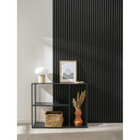 Panneau décor acoustique noir 60cm2,60